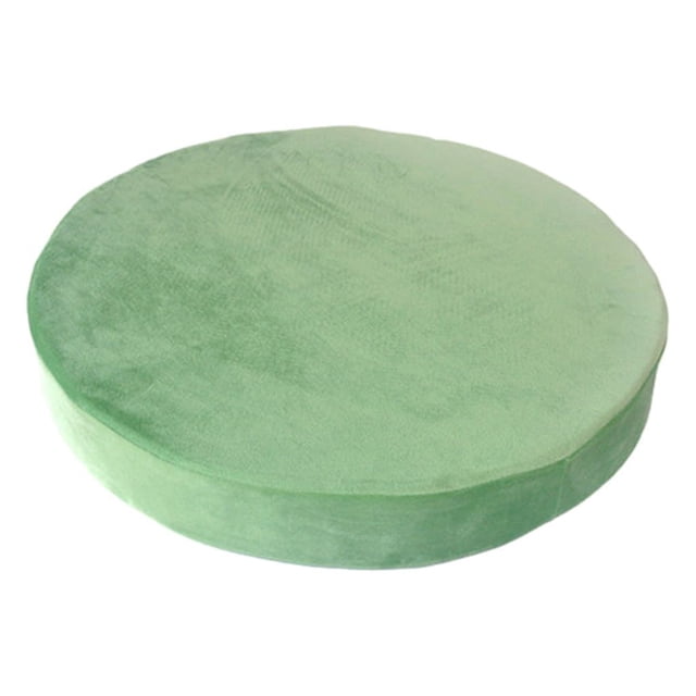 Bearachild Futón circular - Cojín engrosado para sentarse durante mucho tiempo Tela transpirable Cojín para arrodillarse de adoración de Buda Conjuntos de muebles de dormitorio Terciopelo verde)