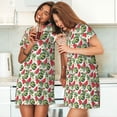 thumbnail image 4 of Easygdp Watermelons Camisón de manga corta para mujer, informal, estampado, 4 of 6
