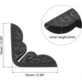 thumbnail image 2 of Tutuviw 100 Pcs Metal Vintage Iron Book Corners Protectors, Paperback Book Corner Protectors, Corners Triangle Carved Decorative Protector for Photo Albums Notebooks and Folders (Black), 2 of 8