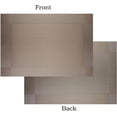 thumbnail image 2 of Placemats Washable PVC Placemats Plastic Wipe Clean for Kitchen Table Stain-resistand Woven Vinyl Wine Table Mats 12x18 inches Set of 4（Champagne）, 2 of 12