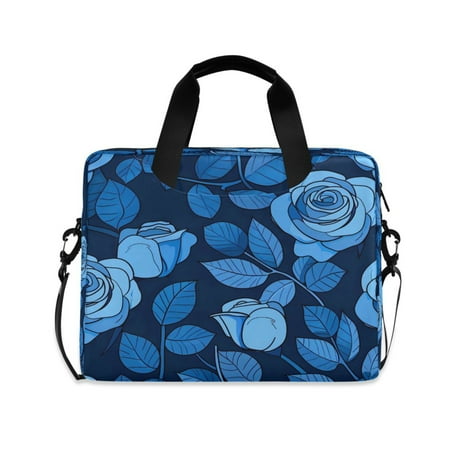 Laptop Bag Laptop Briefcase 15.7 x 3 x 11.8 Inches Laptop Bag Briefcases Laptop Storage Travel Laptop Bag Work Laptop Bag Blue Rose