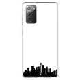 thumbnail image 1 of DistinctInk Clear Shockproof Hybrid Case for Galaxy Note 20 ULTRA (6.9" Screen) - TPU Bumper, Acrylic Back, Tempered Glass Screen Protector - Seattle Skyline Silhouette - Seattle, 1 of 3