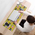 thumbnail image 3 of Long Mouse Pads for Desk,Yellow Boston Terrier and Flower Desk Mats on Top Of Desks, Desk Mouse Pad Extra Large with 3mm Non-Slip Base and Stitched Edge for Gaming,Office,Work,Home 31.5"x11.8", 3 of 6