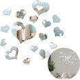 thumbnail image 1 of nipocaio 16 Pieces Acrylic Mirror Adhesive Wall Mirror Sticker Heart Sticker Silver Mirror Stickers Mural Mirror Wall Sticker Acrylic Mirror Wall Stickers For Home Decoration, 1 of 5