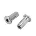 thumbnail image 4 of Nickel Plated Iron Flat Nuts, Round Head Hex Nuts, Sleeve for Furniture (M8 x 22, 30pcs), 4 of 4