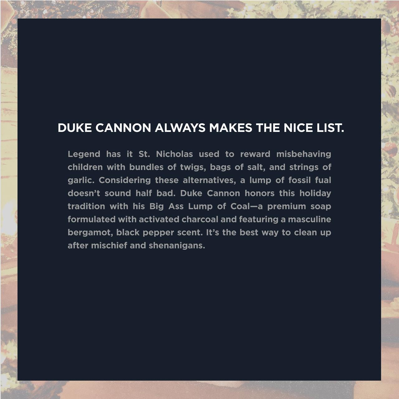 (2 pack) Duke Cannon Big Ass Lump of Coal Soap - Bergamot & Black Pepper Scent, 10 oz, 1 Bar