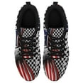 thumbnail image 2 of Dirt Track Racing American Flag Us Running Shoes Sneakers Mesh Black Size 3.5, 2 of 5