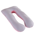 thumbnail image 4 of Funda de almohada de embarazo Funda de algodón tipo U para mujeres embarazadas (rosa gris) Sywqhk Libre de BPA, 4 of 8
