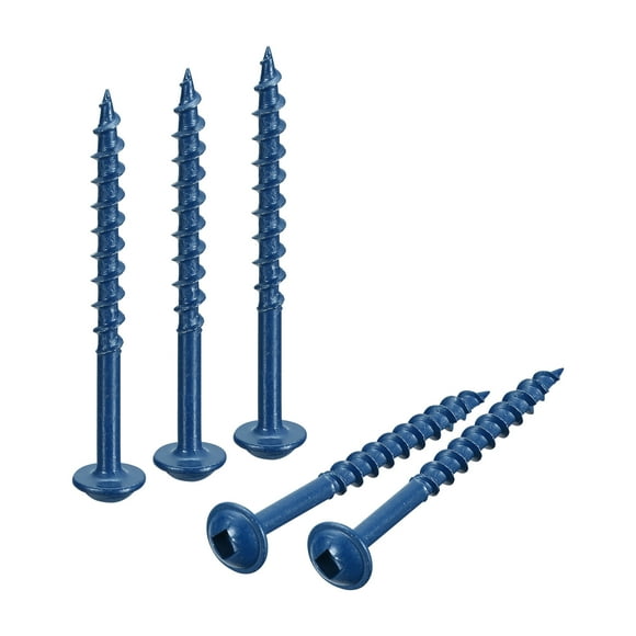 Unique Bargains #8x2" Pocket Hole Screws, 250 Pack Square Drive Self Tapping Wood Screws, Blue