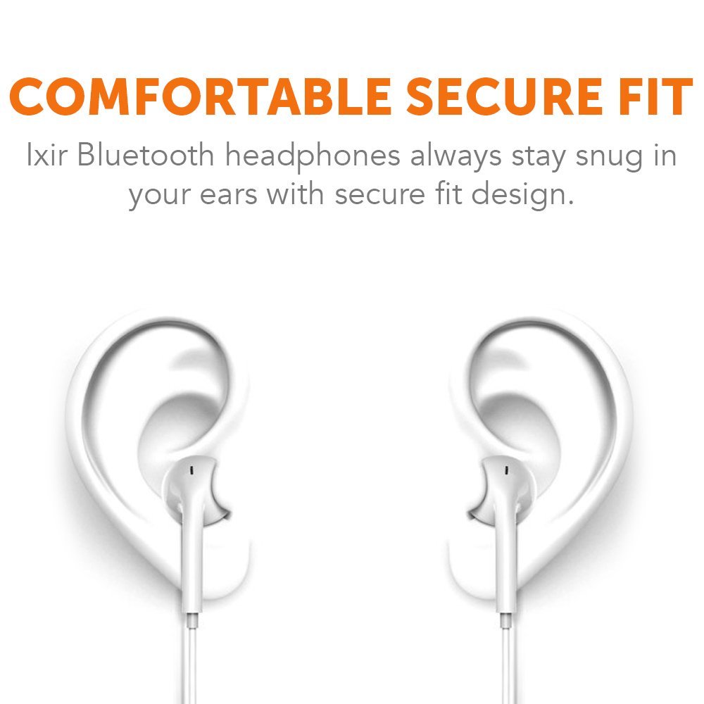 Works with CVC 6.0 Noise Cancellation Apple Samsung,Google Pixel,LG Boxgear Motorola ATRIX TV XT682 Bluetooth Headset in-Ear Running Earbuds IPX4 Waterproof with Mic Stereo Earphones