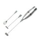 thumbnail image 2 of Stainless Steel Milk Frother | Double Layer Egg Beater Handheld Electric Whisk | Battery Operated 19000 RPM | 3-in-1 Foam Maker for Coffee Lattes Hot Chocolate | 250mm x 32mm | Includes Attachments, 2 of 8