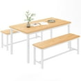 thumbnail image 3 of Cvortll Dining Room Table Set, Kitchen Table Set with 2 Benches for 4, Kitchen Table 28.7"H, 3 of 12