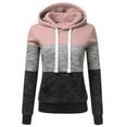 thumbnail image 4 of Sweat à Capuche Patchwork avec Poche pour Femmes et Filles, Automne, 4 of 4