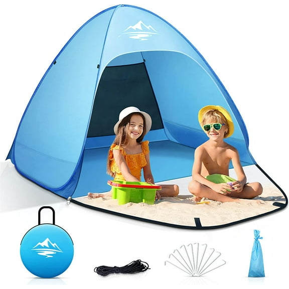 Purebox Portable Instant Setup Beach Tent, UV Protection, 65" x 75"