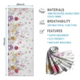 thumbnail image 2 of Pioneer Flower Floral Print Pattern Hot Yoga Mat Towel Non Slip for Hot Yoga - Quick-Drying Yoga Mat Cover with 4 Corner Pockets with Travel Bag - Hot Yoga Towel Non Slip 74"x26", 2 of 6