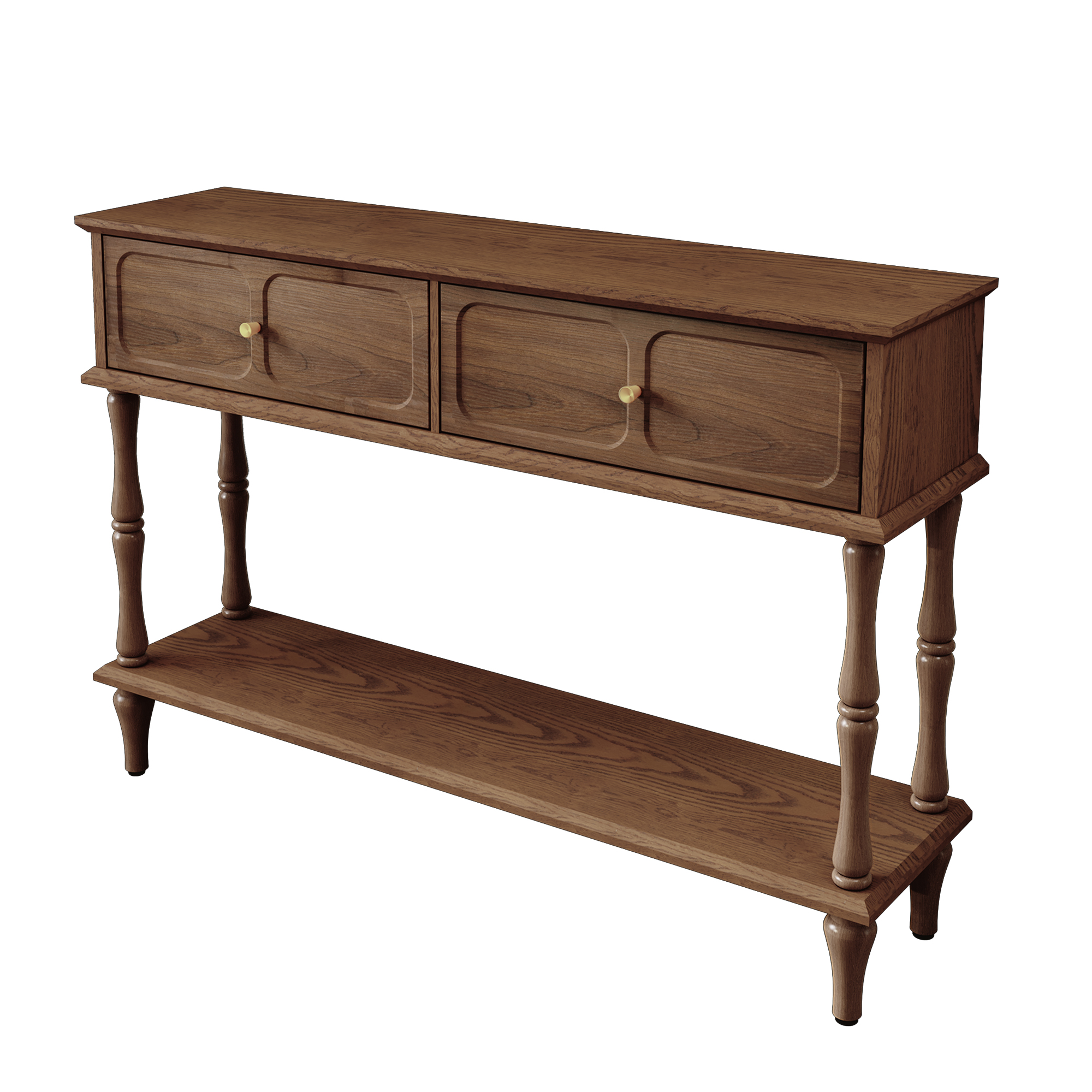 HLR 47" Mid-Century Console Table, Brown photo 5