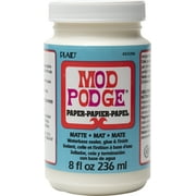 Mod Podge Paper Waterbase Sealer, Glue, and Finish, Matte Finish, 8 fl oz
