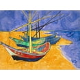 thumbnail image 2 of Art.com Boats on the Beach of Les-Saintes-Maries, 1888 Stretched Canvas Print Wall Art by Vincent van Gogh, 32" x 24", 2 of 4