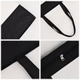 thumbnail image 4 of Muka Canvas Zippered Tote with Lining, Two-Tone Accent Gusseted Tote Bag, 15-1/2" x 12" x 3", 4 of 6