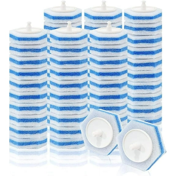 60 COUNT Toilet Bowl Wand Refills Compatible with Clorox, Disposable Toilet Brush Bowl Cleaning Wand Heads