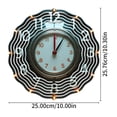 thumbnail image 4 of Artistic Metal Hanging Wind Spinners & Chimes for Yard & Garden - Unique Wave Pattern with Orange Lights Perfect Outdoor Decor, 4 of 6