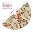thumbnail image 3 of Yiaed Watercolor Insects Print Christmas Tree Skirt , Tree SkirtsTree Mat for Christmas Winter Holiday Indoor Decorations-36", 3 of 7