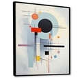 thumbnail image 2 of Designart "Beige Blue Suprematism Serene composition II" Abstract Floater Framed Wall Art Print, 2 of 7