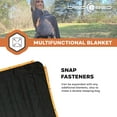 thumbnail image 3 of Disc-O-Bed Multifunctional Blanket w/Snap Fastener & Fleece Interior, Black, 3 of 12