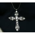 thumbnail image 2 of Silver Tone Rhinestone Cross Pendant ; Rhinestone Cross Pendant ; Bling Jewelry ; Pendant ; Bling Pendant, 2 of 9