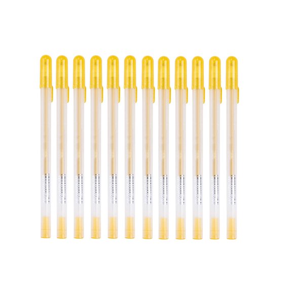UUHYTG White Gel Pens Fine Point 0.8mm 12 Pack, Waterproof Opaque White Ink Pens for Illustration Sketch Drawing, Highlight Gel Pens for Dark Paper Coloring Books Scrapbooking Card Making