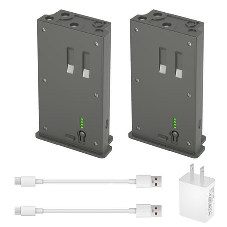 2 Pack Upgraded Lithium Hunting Camera Battery & Charger Kit Compatible with Tactacam Reveal Cellular Trail Camera Ultra/X/X Pro/Pro 3.0/XB/SK Gen 2.0 & 3.0 Include 5V 3A Wall Charger