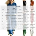 thumbnail image 3 of Gfyviroh Women's Stylish Fall Outfit Set Color Block Button Front Pullover 2 Piece Sets Long Sleeve Tops with Pants Casual Outfits, 3 of 6