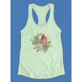 thumbnail image 3 of Cardinal Holly Christmas C Racerback Tank Women -Jennifer Paxton Parker Designs, Female Medium, 3 of 4