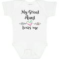 thumbnail image 3 of Inktastic My Great Aunt Loves Me Heart Boys or Girls Baby Bodysuit, 3 of 5