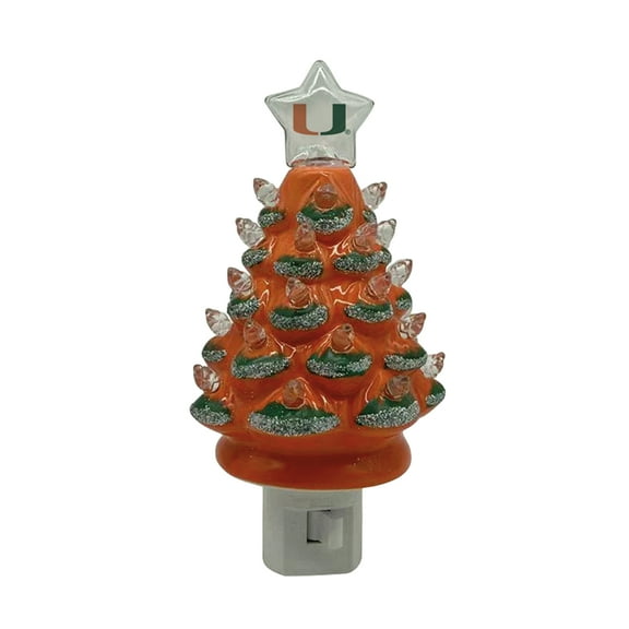 Miami Hurricanes 6.5" Tree Night Lite