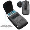 thumbnail image 6 of LUXMO Rugged Belt Pouch Case, Vertical Phone Holster Pouch with Card Slots & Hanging Ring & Belt Loops Outdoor Carrying Cover Case for iPhone 8 Plus XS Max 5.5 Inches, 6 of 7