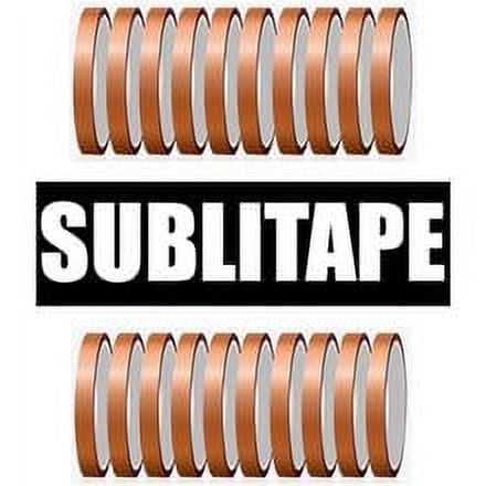 20 rolls Heat resistant Tapes sublimation Press Transfer Thermal TAWNY 6mmx30m SUBLITAPE