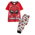 thumbnail image 1 of Spider-Man Boys Face Short-Sleeved Long Pyjama Set, 1 of 4
