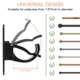 thumbnail image 2 of Soporte universal para barras de cortina CIEMGNZOC, 6 unidades, negro, 2 of 7