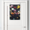 thumbnail image 2 of Galaxy Hanging Pocket Organizer, Simplistic Cartoon Design of Various Planets and Dot Shape Stars, Printed Polyester Storage Bag with Pockets, 14" x 20", Multicolor, 2 of 2