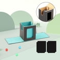 thumbnail image 3 of Caja de baraja de cartas coleccionables, caja de naipes coleccionable con 2 deflectores, estuche de tarjetas deportivas ligero de cuero PU de primera, 3 of 9