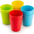 thumbnail image 1 of 12 Pack Kids Cups, Reusable Plastic Cups, 8 oz Unbreakable Drinking Cups, Dishwasher Safe, BPA-Free Cups for Kids & Toddlers, Bright Color, 1 of 7