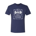 thumbnail image 2 of Wild Bobby, No. 1 Dad Genuine Legend Father's Day Mens Premium Tri Blend Tee, Vintage Navy, Medium, 2 of 6
