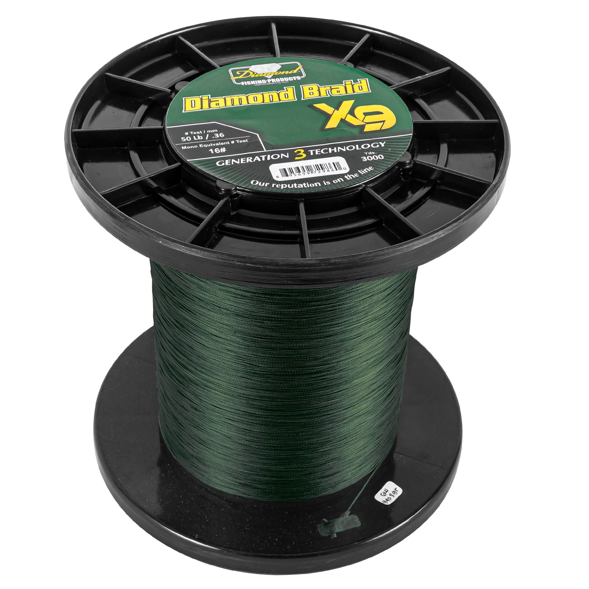 Diamond Fishing Products Diamond Braid Generation III 9X 3000 Yards Blue, 10#