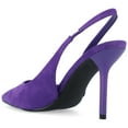 thumbnail image 6 of Journee Womens Elenney Mid Heel Pointed Toe Pumps, Widths Available, 6 of 10