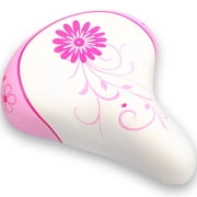 AVASTA Kids Bicycle Saddle for Girls & Boys, White