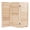 Wood, variant on Wood 3 Panel Room Divider Screen, Freestanding Folding Paulownia Wooden Short Screen, 35.4" W X 31.9" H Shutter Style Decorative Divider for Living Room Office Bedroom Study Dressing Room