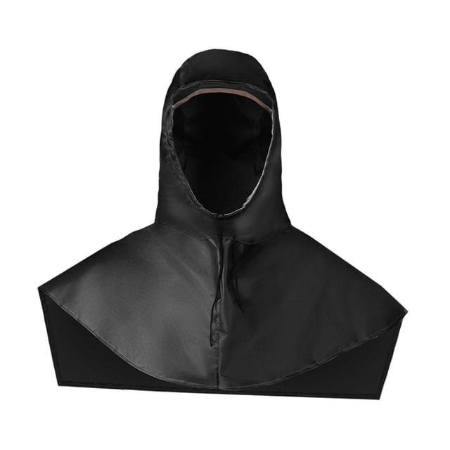 KLKCMS Waterproof Shawl Hat Lightweight for Adults Unisex Labor Protection Gear Cap Black