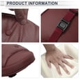 thumbnail image 3 of Almohada para reposacabezas de coche Unique Bargains, ergonómica y cómoda, almohada de soporte para el cuello de cuero napa, espuma viscoelástica, ancho ajustable, roja, 1 pieza para conducir y viajar, 3 of 7