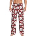 thumbnail image 1 of Gaeub Cute Baseball Print Mens Pajama Pants,Lounge Pants With Pockets And Drawstring-Large, 1 of 6